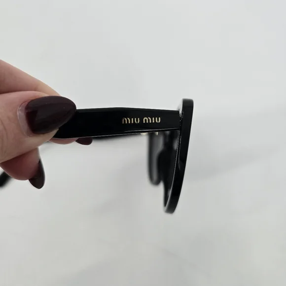 Miu Miu Sunglasses SMU 04X 1AB-5SO Black Cat Eye with Dustbag Case